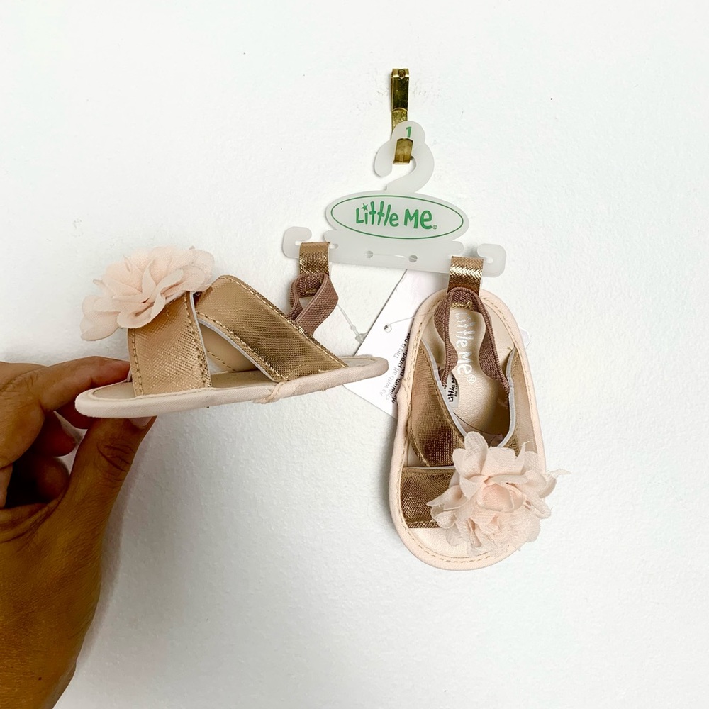 NWT little me floral sandals 1